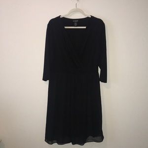 Lane Bryant plus size 16 black dress